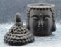 Preview: Duftlampe Buddha Kopf Deckel neben Kopf